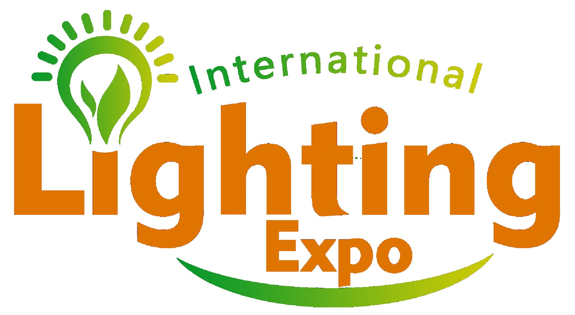 尼日利亚国际照明展览会官方Logo - Nigeria International Lighting Expo 尼日利亚国际照明展览会官方Logo标识,绿色灯泡与叶子设计象征环保照明理念